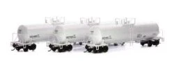 Athearn Genesis G40172 HO Scale GATC 20,000 Gal Tank Car White GATX 3 Pack