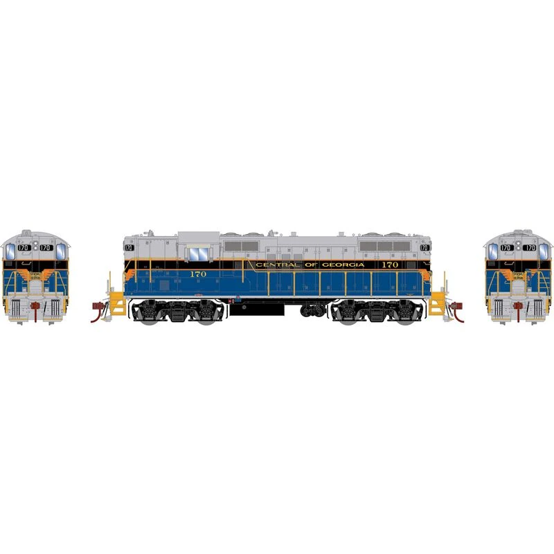 Athearn Genesis G82838 HO Scale EMD GP9 Central Of Georgia CG 170 DCC Sound 4 Athearn Genesis G82838 HO Scale EMD GP9 Central Of Georgia CG 170 DCC Sound - Image 2