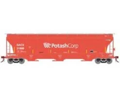 Athearn Genesis G89949 HO Scale Trinity 3 Bay Covered Hopper Potash Corp GACX 31900