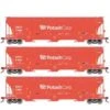 Athearn Genesis G89951 HO Scale Trinity 3 Bay Covered Hopper GACX 3 Pack #2 -Athearn Train Shop athearn genesis g89951 ho scale trinity 3 bay covered hopper gacx 3 pack 2