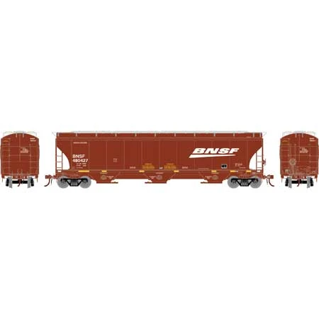 Athearn Genesis G90008 HO Scale Trinity 3 Bay Covered Hopper BNSF "Wedge/Swoosh" 480427 4 Athearn Genesis G90008 HO Scale Trinity 3 Bay Covered Hopper BNSF "Wedge/Swoosh" 480427 - Image 2