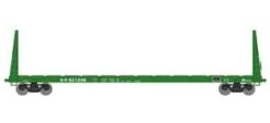 Athearn HO 90539 60' Bulkhead Flatcar Burlington Northern BN 621296