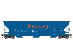 Athearn RTR 22274 HO Scale PS 4740 Covered Hopper Peavey TLDX 7128