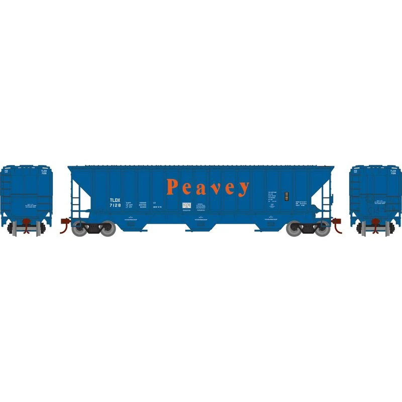 Athearn RTR 22274 HO Scale PS 4740 Covered Hopper Peavey TLDX 7128 4 Athearn RTR 22274 HO Scale PS 4740 Covered Hopper Peavey TLDX 7128 - Image 2