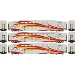 Athearn Train Shop -Athearn Train Shop athearn rtr 28593 n scale bombardier coach car new mexico railrunner nmrx 3 pack2 1