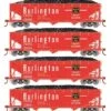 Athearn RTR 33081 HO Scale 40' Offset Coal Hopper W/Load Burlington CB&Q 4-Pack #1 2 Athearn RTR 33081 HO Scale 40' Offset Coal Hopper W/Load Burlington CB&Q 4-Pack #1 -Athearn Train Shop athearn rtr 33081 ho scale 40 offset coal hopper w load burlington cb q 4 pack 1