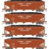 Athearn RTR 33088 HO Scale 40' Offset Coal Hopper W/Load Grand Trunk Western GTW 4-Pack #2 -Athearn Train Shop athearn rtr 33088 ho scale 40 offset coal hopper w load grand trunk western gtw 4 pack 2