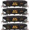 Athearn RTR 33090 HO Scale 40' Offset Coal Hopper W/Load Seaboard Coast Line SCL 4-Pack #1 -Athearn Train Shop athearn rtr 33090 ho scale 40 offset coal hopper w load seaboard coast line scl 4 pack 1