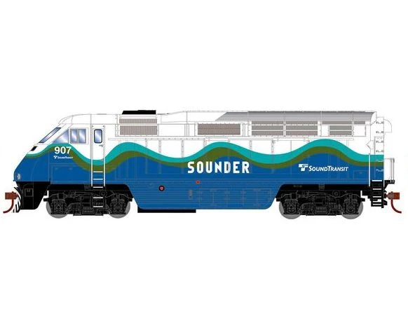 Athearn RTR 64853 HO Scale EMD F59PHI Diesel Sounder SDRX 907 DC 3 Athearn RTR 64853 HO Scale EMD F59PHI Diesel Sounder SDRX 907 DC