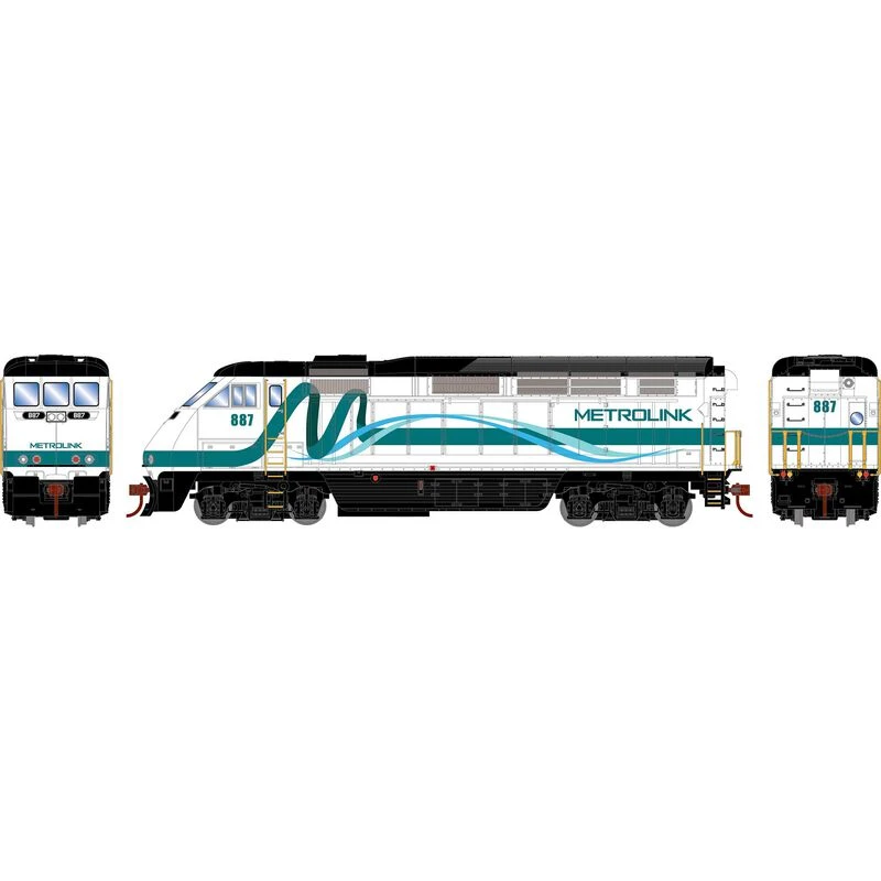 Athearn RTR 64959 HO Scale EMD F59PHI Diesel Metrolink SCAX 887 DCC & Sound 4 Athearn RTR 64959 HO Scale EMD F59PHI Diesel Metrolink SCAX 887 DCC & Sound - Image 2