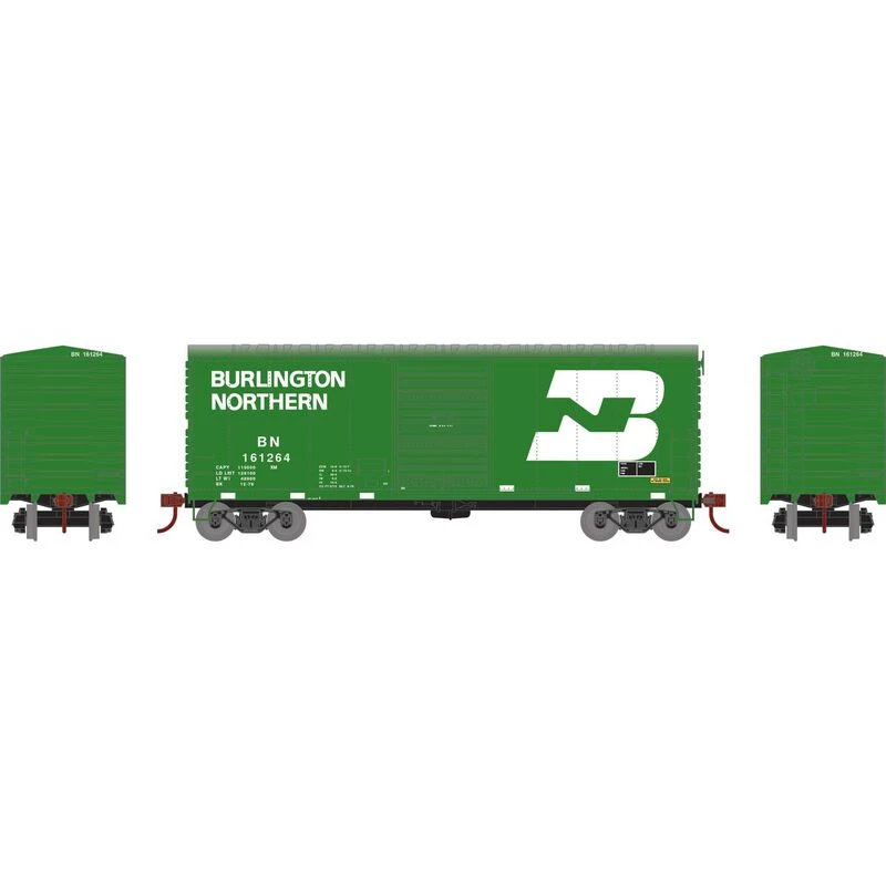 Athearn RTR 67964 HO Scale 40' Modernized Boxcar Burlington Northern BN 161264 4 Athearn RTR 67964 HO Scale 40' Modernized Boxcar Burlington Northern BN 161264 - Image 2