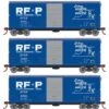 Athearn RTR 67977 HO Scale 40' Modernized Boxcar RF&P 3 Pack 1 Athearn RTR 67977 HO Scale 40' Modernized Boxcar RF&P 3 Pack -Athearn Train Shop athearn rtr 67977 ho scale 40 modernized boxcar rf p 3 pack