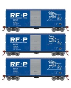 Athearn RTR 67977 HO Scale 40' Modernized Boxcar RF&P 3 Pack