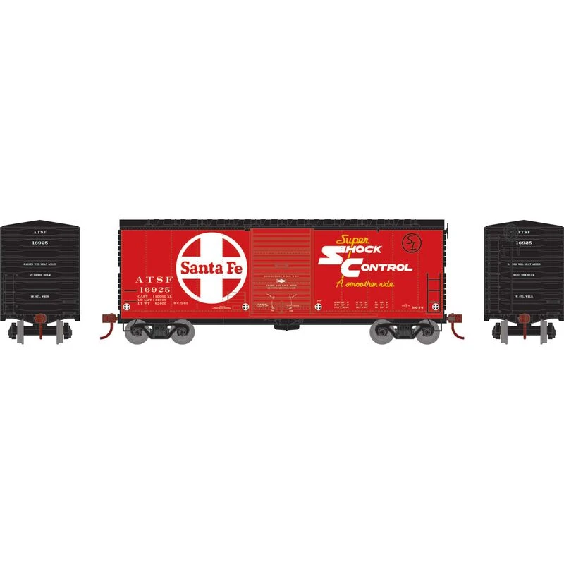 Athearn RTR 69434 HO Scale 40' Modernized Boxcar Santa Fe ATSF 16947 4 Athearn RTR 69434 HO Scale 40' Modernized Boxcar Santa Fe ATSF 16947 - Image 2