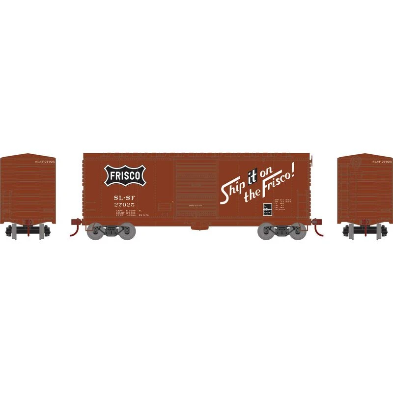 Athearn RTR 69445 HO Scale 40' Modernized Boxcar Frisco SLSF 27025 4 Athearn RTR 69445 HO Scale 40' Modernized Boxcar Frisco SLSF 27025 - Image 2