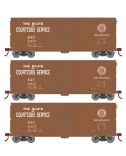 Athearn RTR 69453 HO Scale 40' Modernized Boxcar Seaboard Air Line SAL 3 Pack