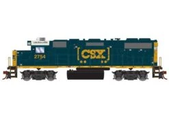 Athearn RTR 72201 HO Scale EMD GP38-2 CSX 2754 Sound-Ready W/ Speaker