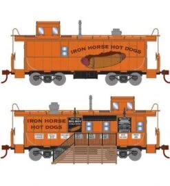 Athearn RTR 74040 HO Scale Concession Cupola Caboose Set Iron Horse Hot Dogs