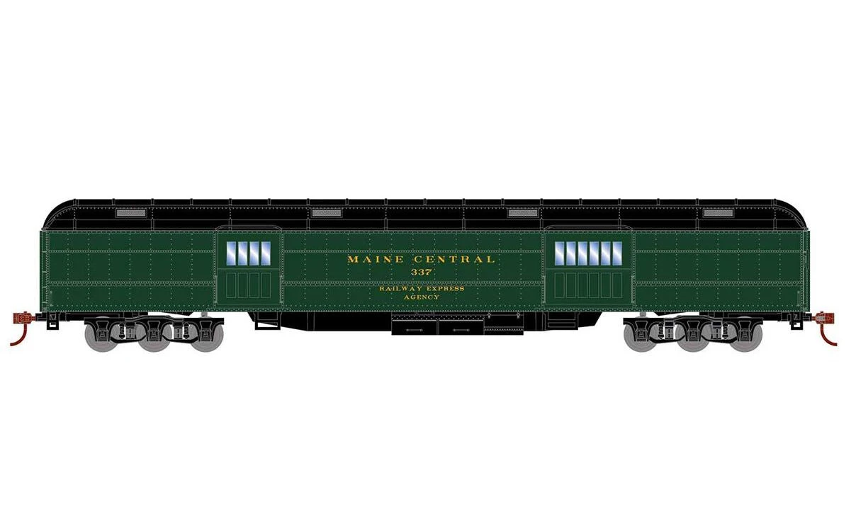 Athearn RTR 88216 HO Scale Heavyweight Baggage Passenger Car Maine Central MEC 337 3 Athearn RTR 88216 HO Scale Heavyweight Baggage Passenger Car Maine Central MEC 337